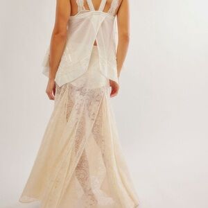 Free people lace maxi skirt